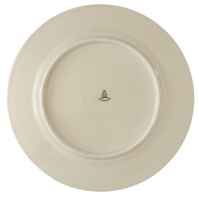1930s 1930 Gold Encrusted Dinner Plates by Heinrich & Co Bavaria - Set of 12 For Sale - Image 5 of 6