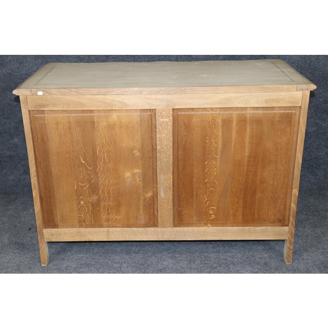 French Country Country French Venetian Style Paint Decorated 3 Drawer Distressed Commode For Sale - Image 3 of 16