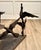 Metal 1970s Brutalist Sculptural Birds in Flight Welded Steel & Glass Coffee Table For Sale - Image 7 of 12
