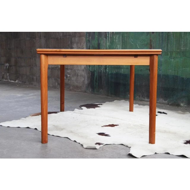 Mid-Century Modern Danish Leaf Table in Teak For Sale - Image 10 of 11