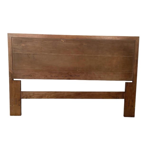Mid-Century Modern Walnut Headboard, Full/Queen For Sale - Image 11 of 12