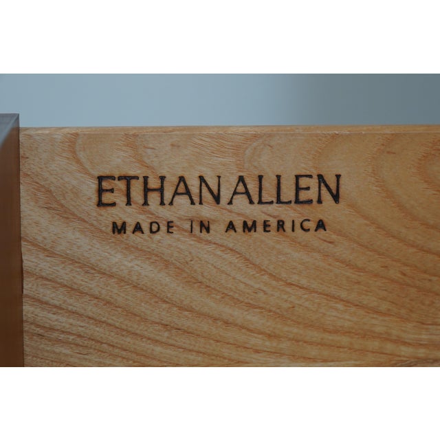 Ethan Allen 18th C. Mahogany Bedroom Armoire For Sale - Image 17 of 18