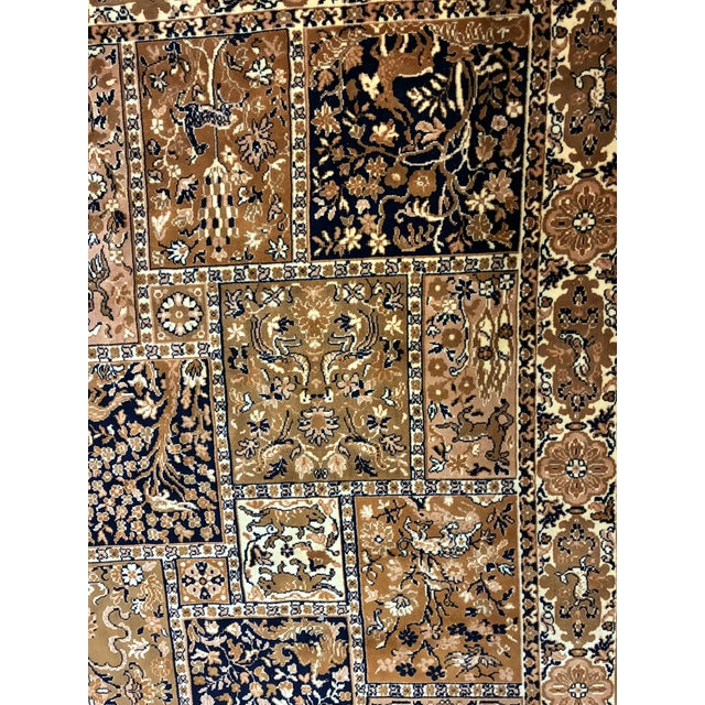 Textile Large Hand-Knotted Indo-Persian Bakhtiari Garden Wool Rug For Sale - Image 7 of 12