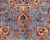 Antique Sivas Fine Rug With Blue Background Wine Border and Intricate Design For Sale - Image 9 of 11