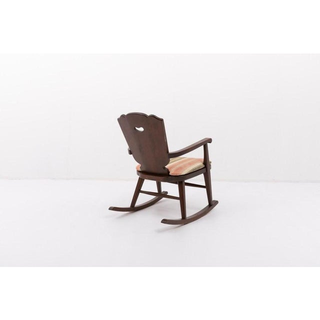 Mid-Century Scandinavian Rocking Chair For Sale - Image 6 of 14
