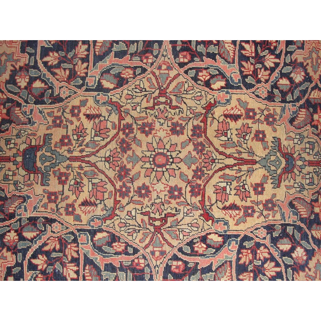 Antique Persian Sarouk Feraghan Carpet, 9'10" × 13'8" For Sale - Image 14 of 15