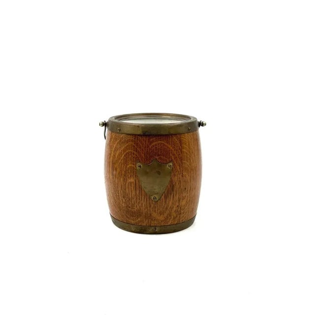Mid-Century Modern Brown Oak Ice Bucket, 1960s For Sale - Image 11 of 11