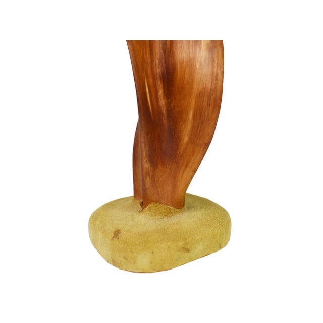 Wood Mid Century Abstract Natural Irregular Shape Wood Sculpture For Sale - Image 7 of 10