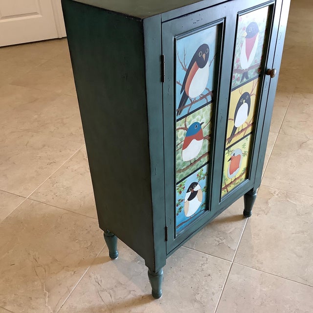1960s Vintage Pati B "Bird Cupboard" Accent Cabinet For Sale - Image 5 of 17