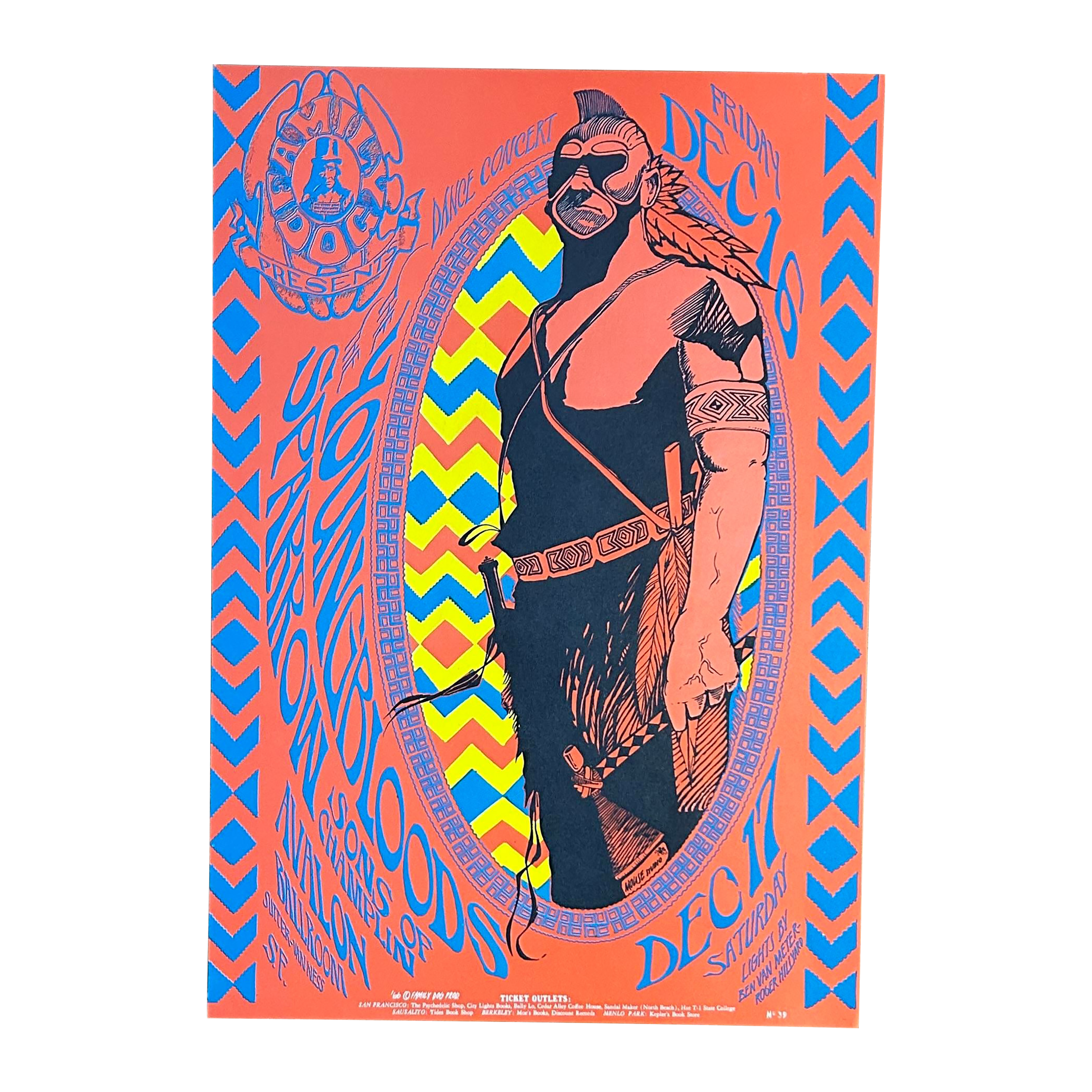 1969年　ヴィンテージポスター　The Youngbloods Love The Youngbloods Poster San Francisco 1966 by Stanley Ouse and