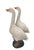 Hollywood Regency Vintage Hollywood Regency White Ceramic Geese - A Pair For Sale - Image 3 of 8