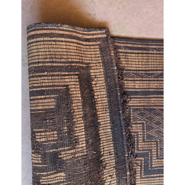 Vintage Tuareg Mat - 3.4 × 3.7 Ft For Sale In Cleveland - Image 6 of 8