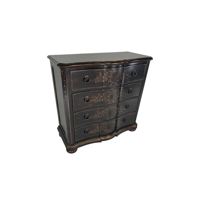 French Provincial Vintage Hooker Seven Seas Hand Painted Chest of Drawers For Sale - Image 3 of 14