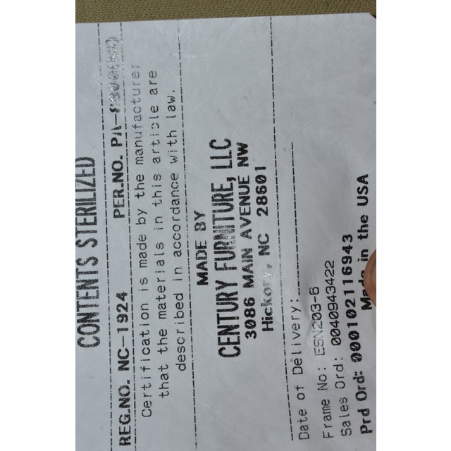 Century Furniture Velvet Peach/Orange Slipper Chair For Sale - Image 10 of 11