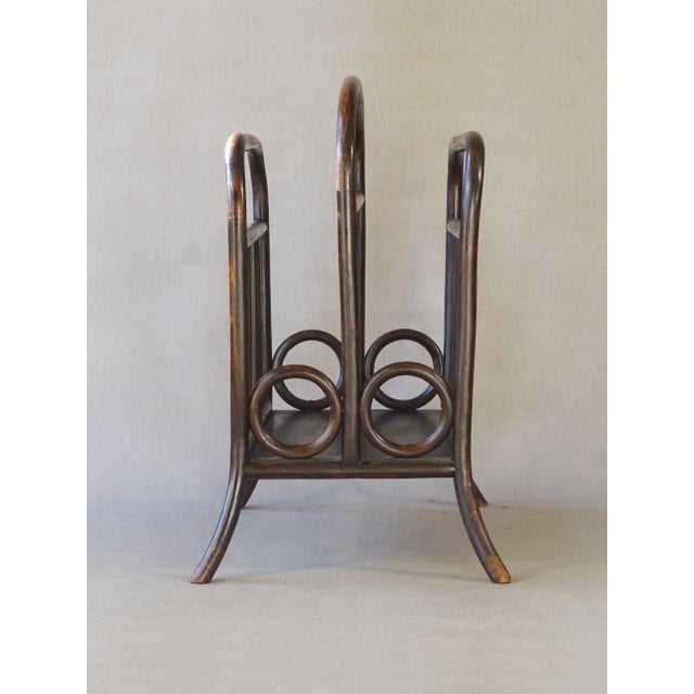 Vienna Secession No. 33 Magazine Rack by Michael Thonet, 1904 For Sale - Image 6 of 14