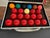 Luxury 3 in 1 Combination Pool Table, Table Tennis Table, Dining / Party Table + Matching Wall Unit and Benches. Premium Solid Walnut Wood. For Sale - Image 14 of 18