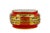 Vintage Chinese Round Lacquered Wedding Box Featuring Dragon & Phoenix With Floral Motif For Sale - Image 4 of 6