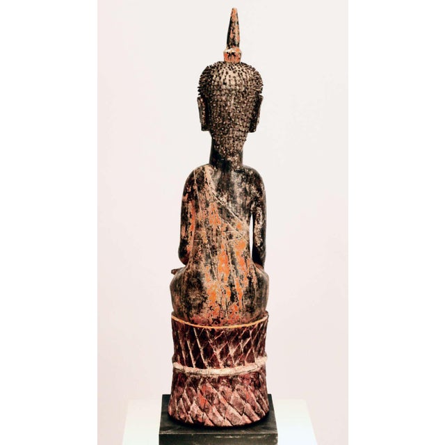 19th Century Three Village Buddha Statues from Laos For Sale - Image 5 of 10