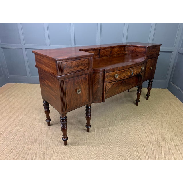 Large Regency Inlaid Flame Mahogany Sideboard, 1810s For Sale - Image 4 of 18