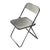 Plia Acrylic Folding Chair with White Seat & Chrome Frame by Giancarlo Piretti for Castelli For Sale - Image 3 of 10