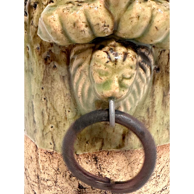 Vintage Half-Glazed Ceramic Vase by Hosley Pottery For Sale - Image 4 of 8