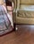 VTG Classic Leather Inc Mahogany Chippendale Wingback Chair Tufted Armchair MCM For Sale - Image 4 of 10