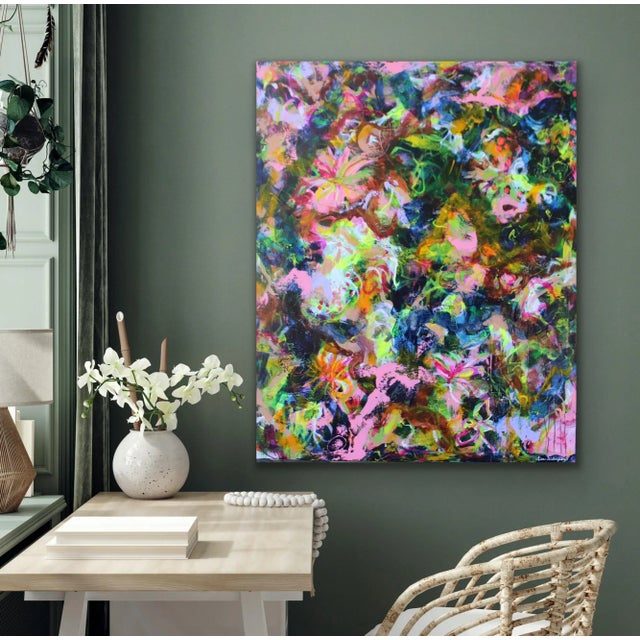 Original Abstract Painting "Yes, I Like Pina Coladas" by Lisa Finlayson For Sale - Image 4 of 12