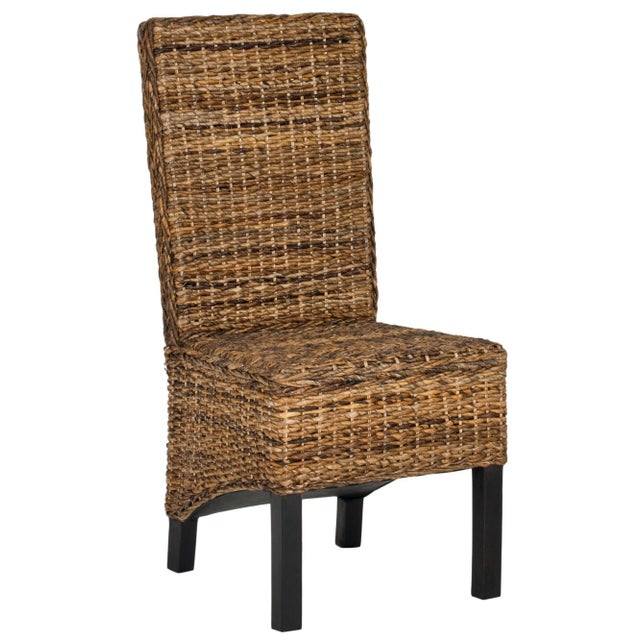 Modern Briony 19''H Rattan Side Chair in Natural - a Pair For Sale - Image 3 of 6