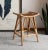 Wood Rattan Counter Stool - Honey Brown For Sale - Image 7 of 8