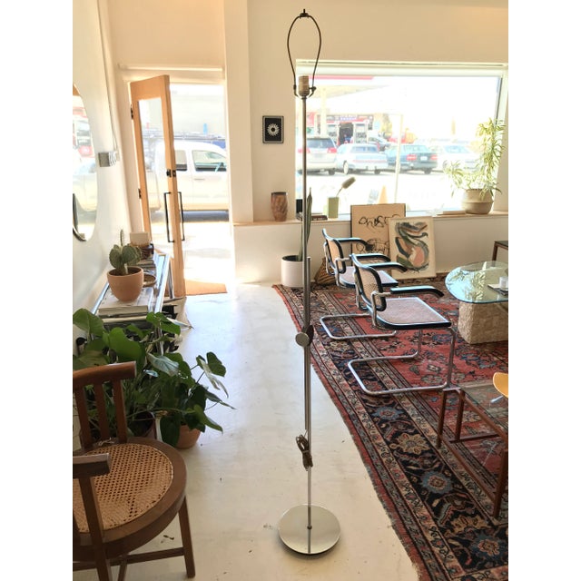 1970s Vintage Robert Sonneman Chrome Floor Lamp For Sale - Image 13 of 13