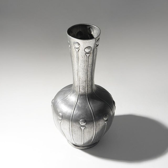 Art Deco Pewter Vase by Bellotti, 1920s For Sale - Image 4 of 13