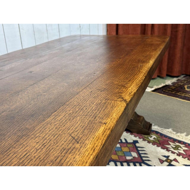 Oak Monastery Table, Early 20th Century For Sale - Image 6 of 17