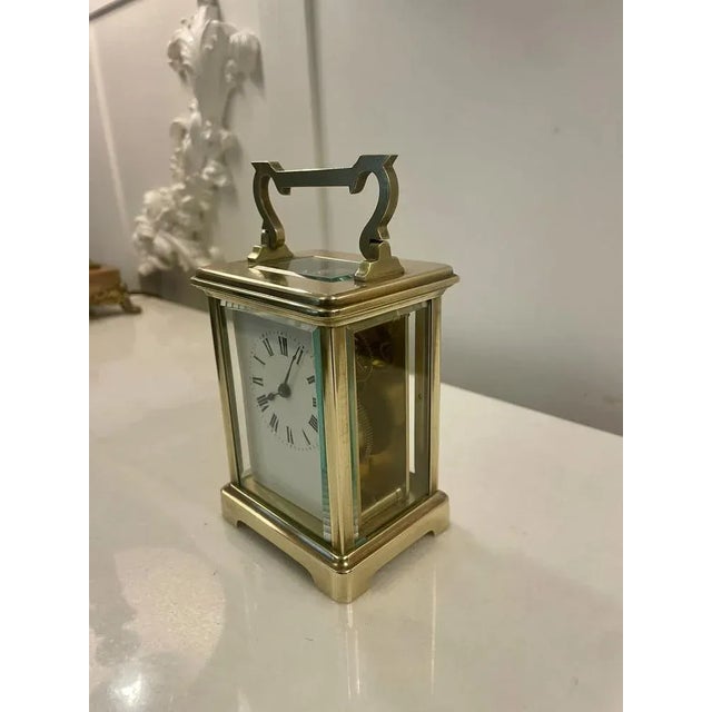 Victorian Brass Carriage Clock, 1880s For Sale - Image 3 of 8