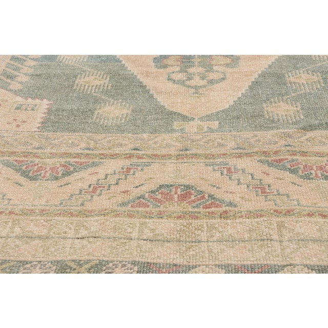 Mid 20th Century Vintage Turkish Oushak Rug, 05'02 X 09'04 For Sale - Image 5 of 10