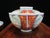 Ceramic Japanese Imari Porcelain Covered Rice or Soup Bowl With Lid Set of 5 For Sale - Image 7 of 18