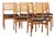 Sylve Stenquist for Dux Mid Century Teak and Cane Dining Chairs - Set of 6 For Sale