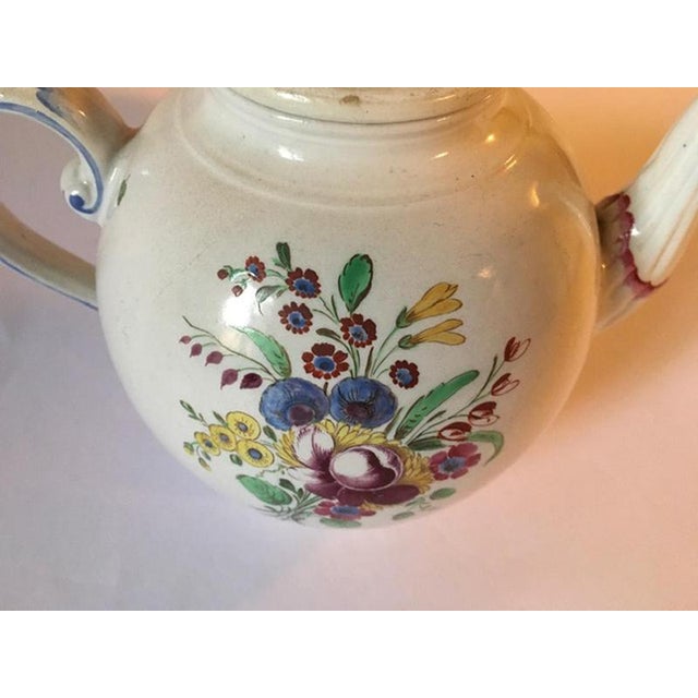Doccia Porcelain Tea Pot with Floral Decor by Richard Ginori, Italy, Late 18th Century For Sale - Image 16 of 18