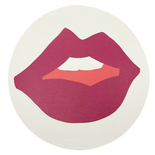 2020s Kiss Me II by Angela Blehm Placemats - Set of 4 For Sale - Image 5 of 7