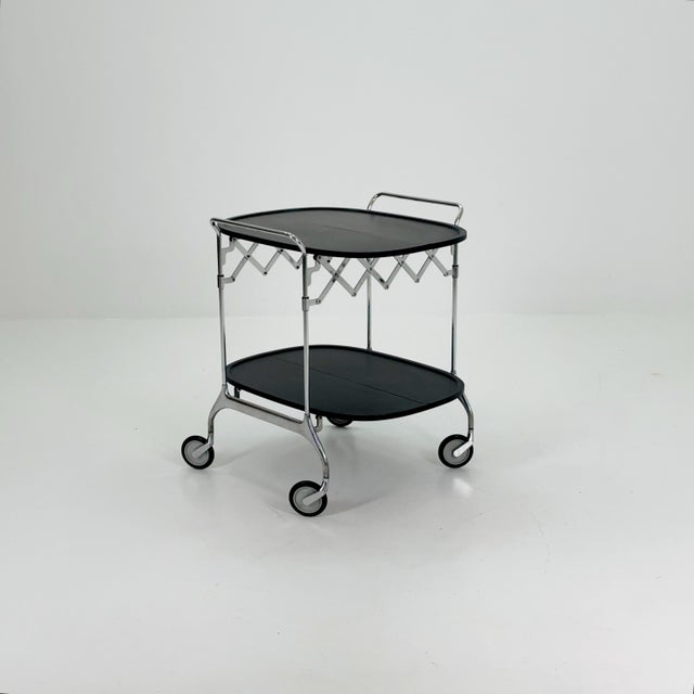 Black Gastone Dolly Trolley Bar Cart by Antonio Citterio and Oliver Low for Kartell For Sale - Image 11 of 11