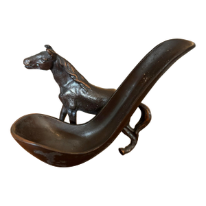 Vintage Figural Equestrian Pipe Holder / Pipe Rest for Any Horse Lover - Great for Ralph Lauren Style, Cottage Core or Tobacciana Collectors.