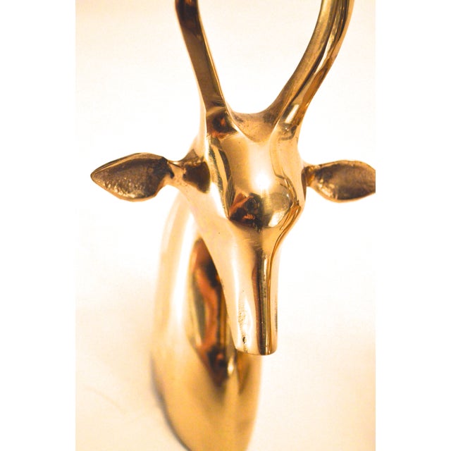 Vintage Brass Antelope Bookends Chairish