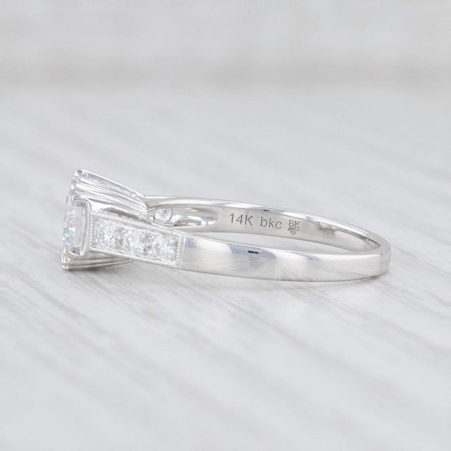 Modern New Beverley K Semi Mount Engagement Ring Diamond 14k Gold Size 6.5 Round For Sale - Image 3 of 7