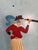 Folk Art Vintage Folk Art Balancing Telescope Figure Sculpture For Sale - Image 3 of 6