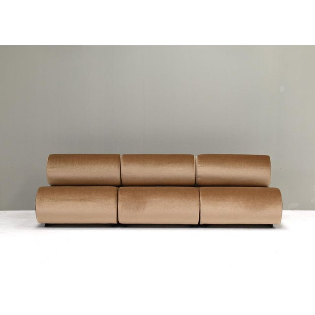 Textile Corbi Sofa for Cor in New Mohair Upholstery by Klaus Uredat for Cor, Germany, 1969, Set of 3 For Sale - Image 7 of 18