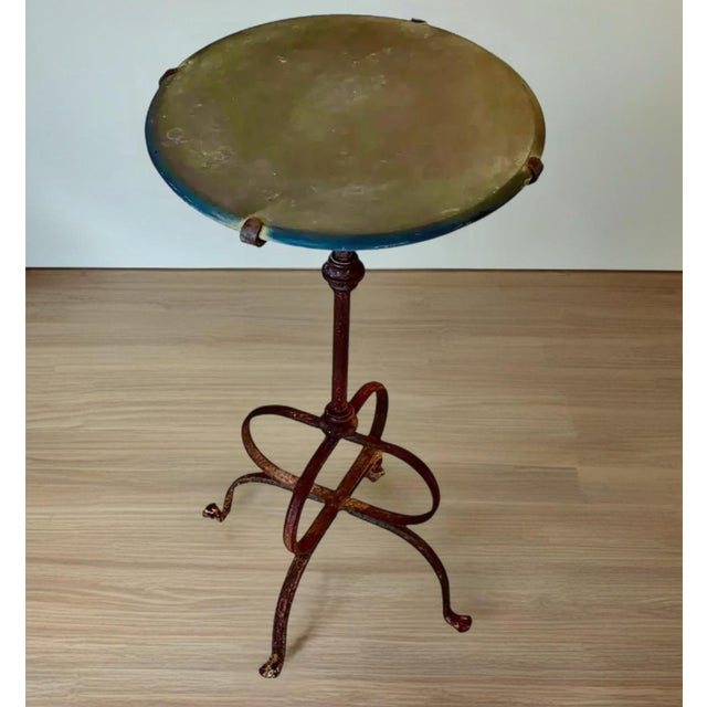 French 19th C. French Slate Top Drinks Table or Side Table For Sale - Image 3 of 9