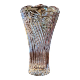 Vintage German Leaded Crystal Vase Sutton Place For Sale