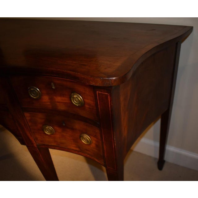 Hepplewhite 18th Century English Hepplewhite Mahogany Sideboard For Sale - Image 3 of 3