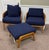 Retails: $18,000 The Baker McGuire Resort Schooner Lounge Chair Set with Matching Ottoman (Item MCO3552) combines relaxed...