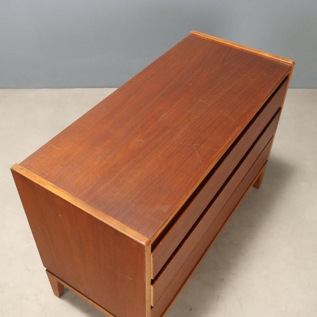 Wood Vintage Teak Chest of Drawers, 1960s For Sale - Image 7 of 9