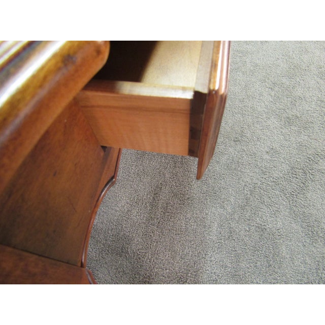 Ethan Allen Solid Maple Country French Console Table For Sale - Image 6 of 8